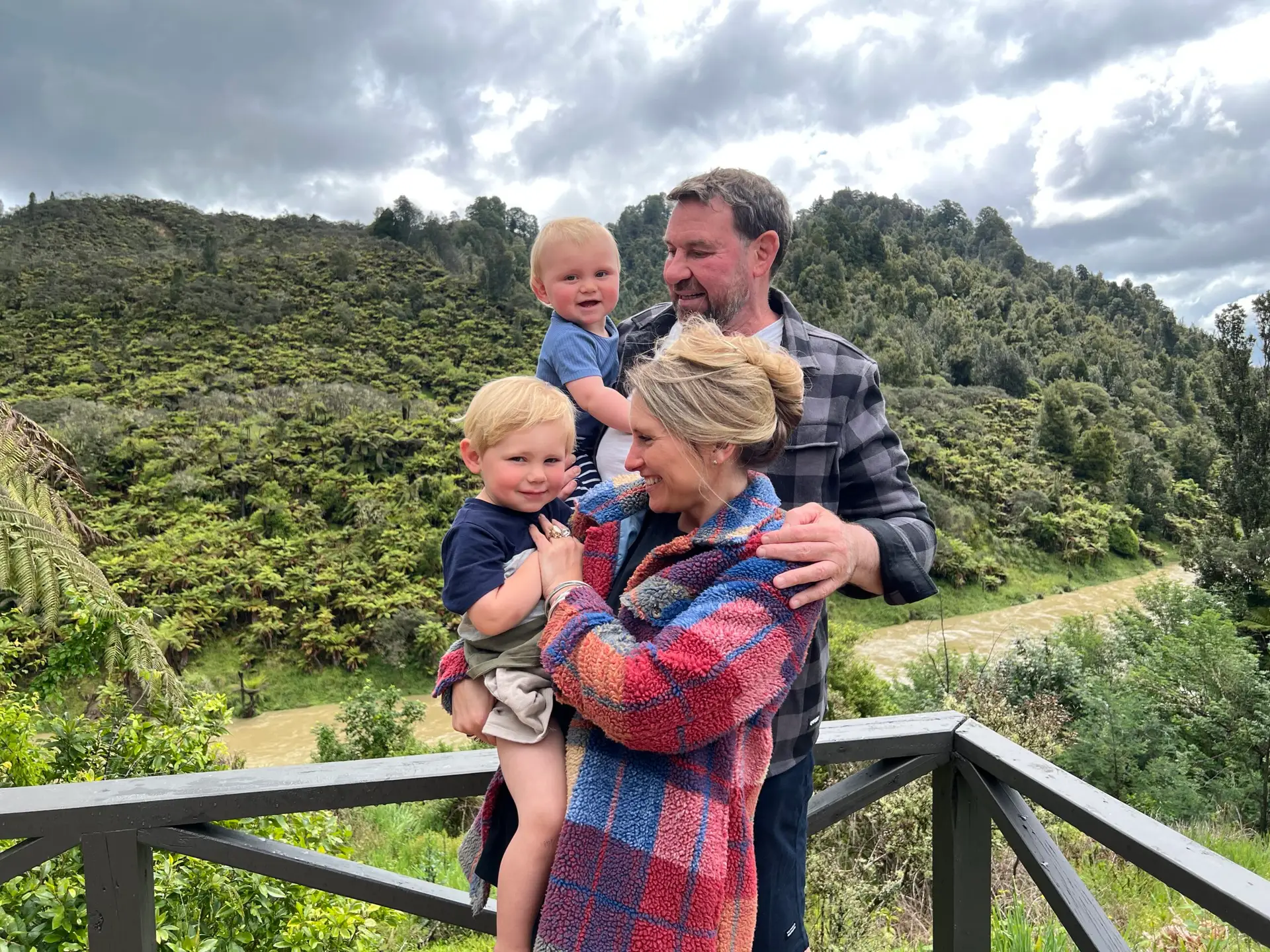 Laura Grant Harrison Cameron at Blue Duck Station on the banks of the Whanganui River scaled